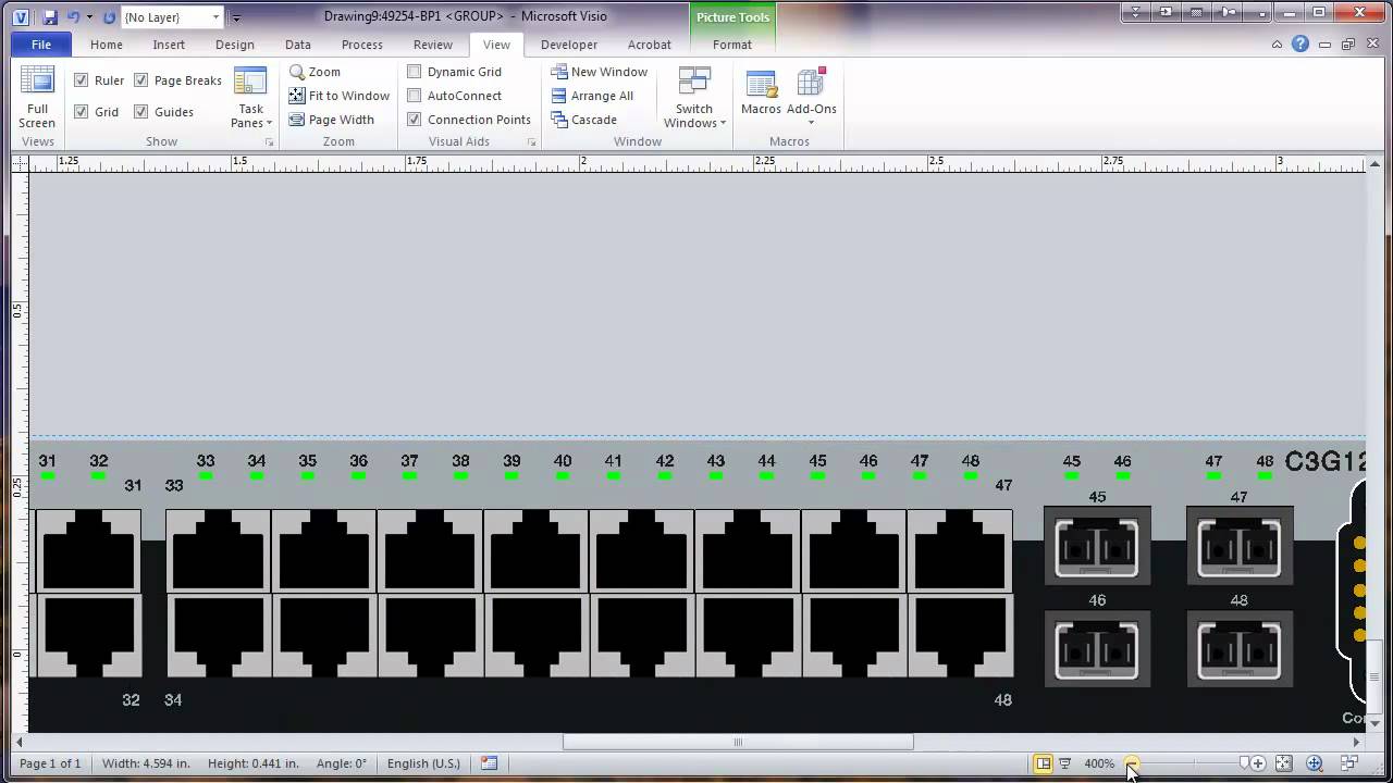 Visio 2010 Network Rack Diagram Tutorial - Part 2 - Modify Equipment Shape Graphic