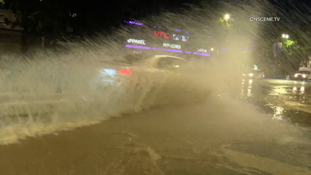 HOLLYWOOD MAJOR WATER MAIN BREAK