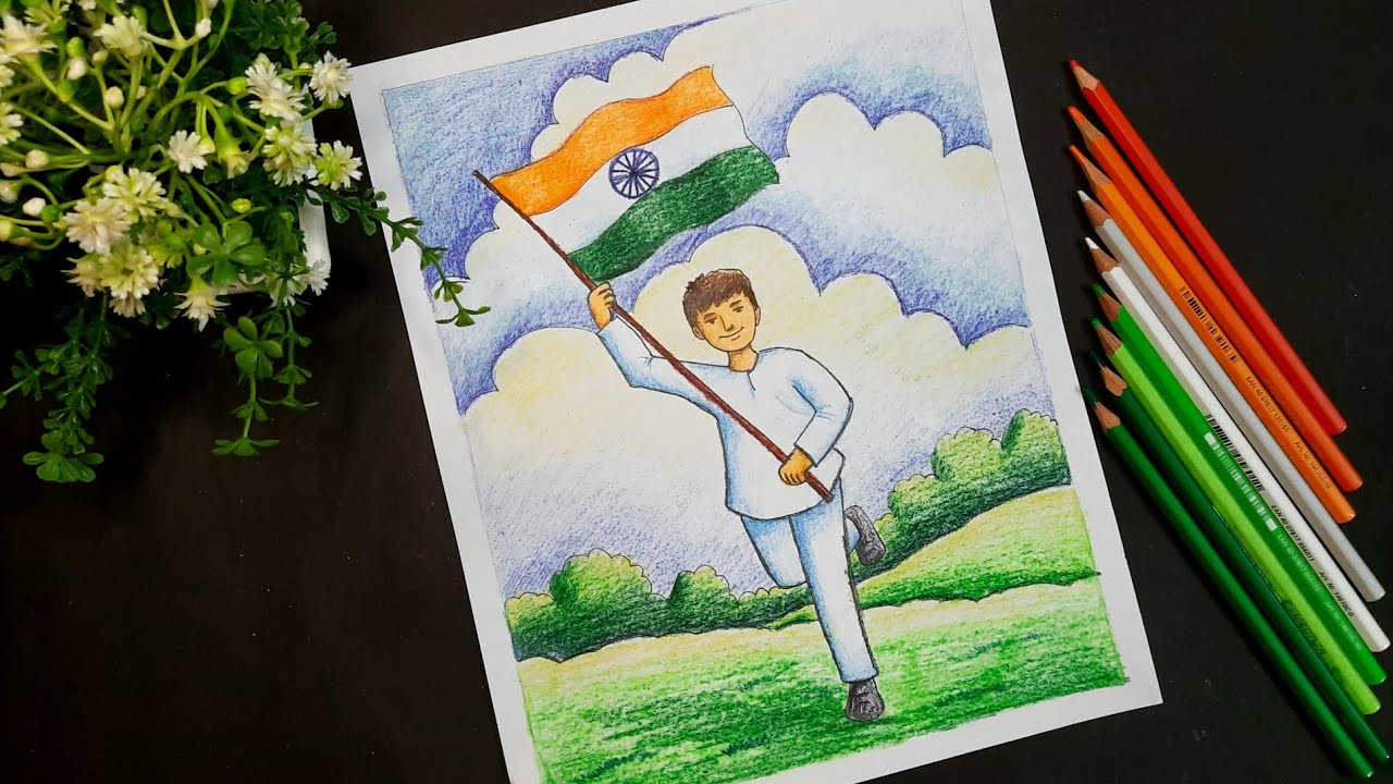 How To Draw 26th January Republic Day Celebration Drawing ll Republic Day Drawing Easy