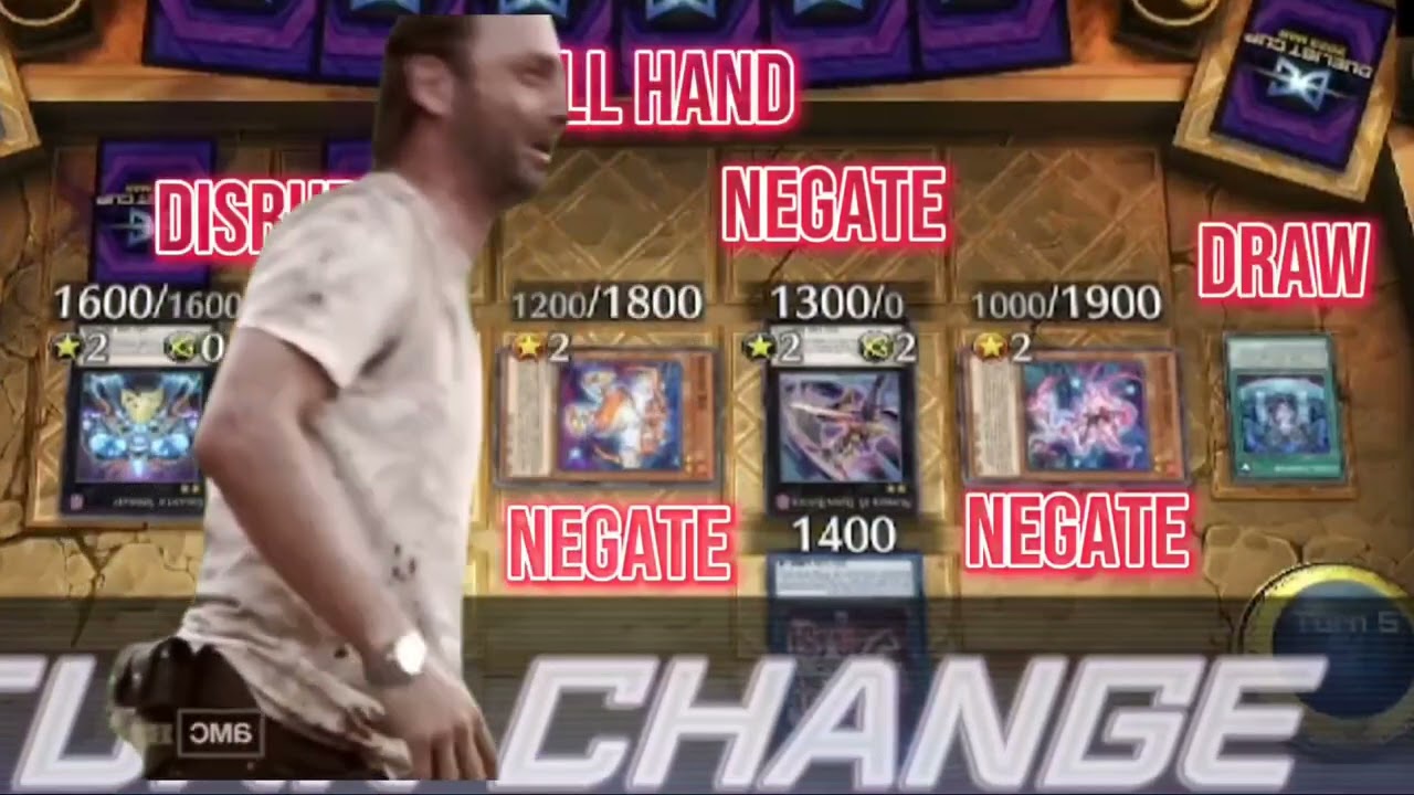 When your up against all negates... but you know your the isekai of yugi oh