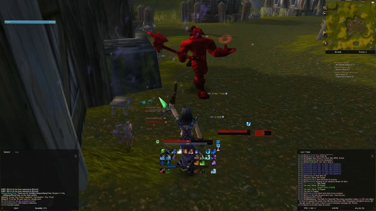 Mage Aoe Leveling 34 Hamerfall Peons