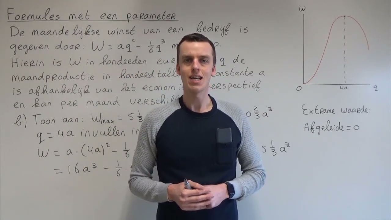 Formules met een parameter (VWO wiskunde A)