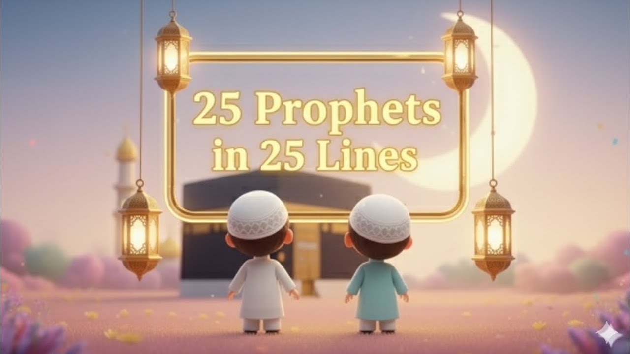 Learn the 25 Prophets of Allah 🌙 | Kids Islamic Rhyme | Easy Names of All Prophets | MiniMuslim_Land