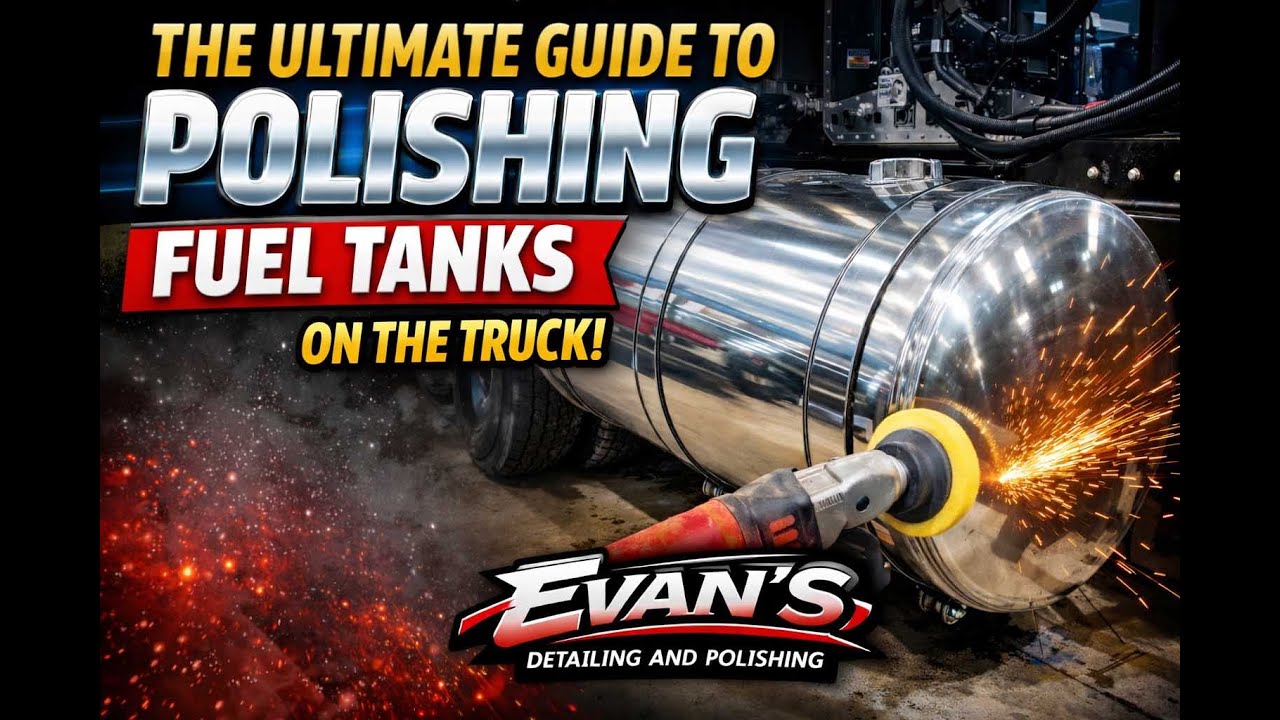 Полное руководство по полировке топливных баков прямо на грузовике | Evan’s Detailing and Polishing