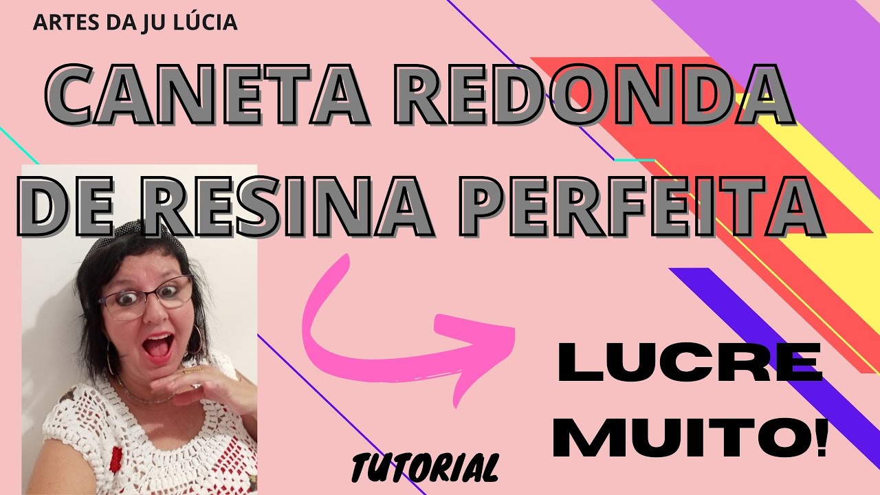 CANETA MODELO REDONDO DE RESINA - TROCA A CARGA  - artesdajulucia #resinaepoxi #tutorial