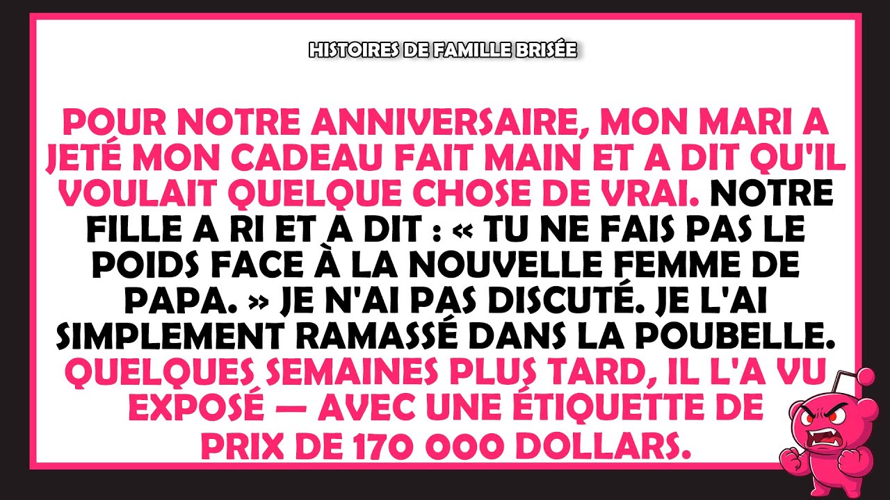Mon mari s'est moqué de mon cadeau d'anniversaire — puis il s'est vendu 170 000 dollars.