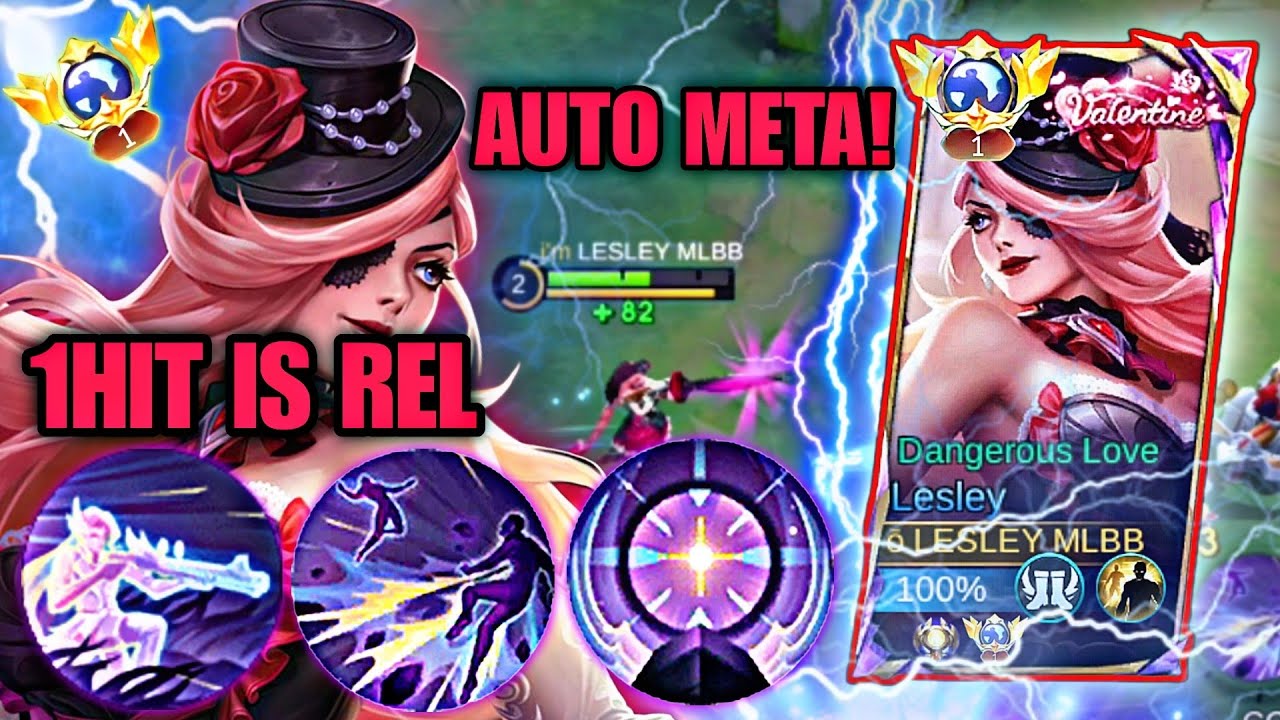 KOMBINASI SKIL LESLEY 1HIT AUTO SAVAGE | MOBILE LEGENDS BANG BANG