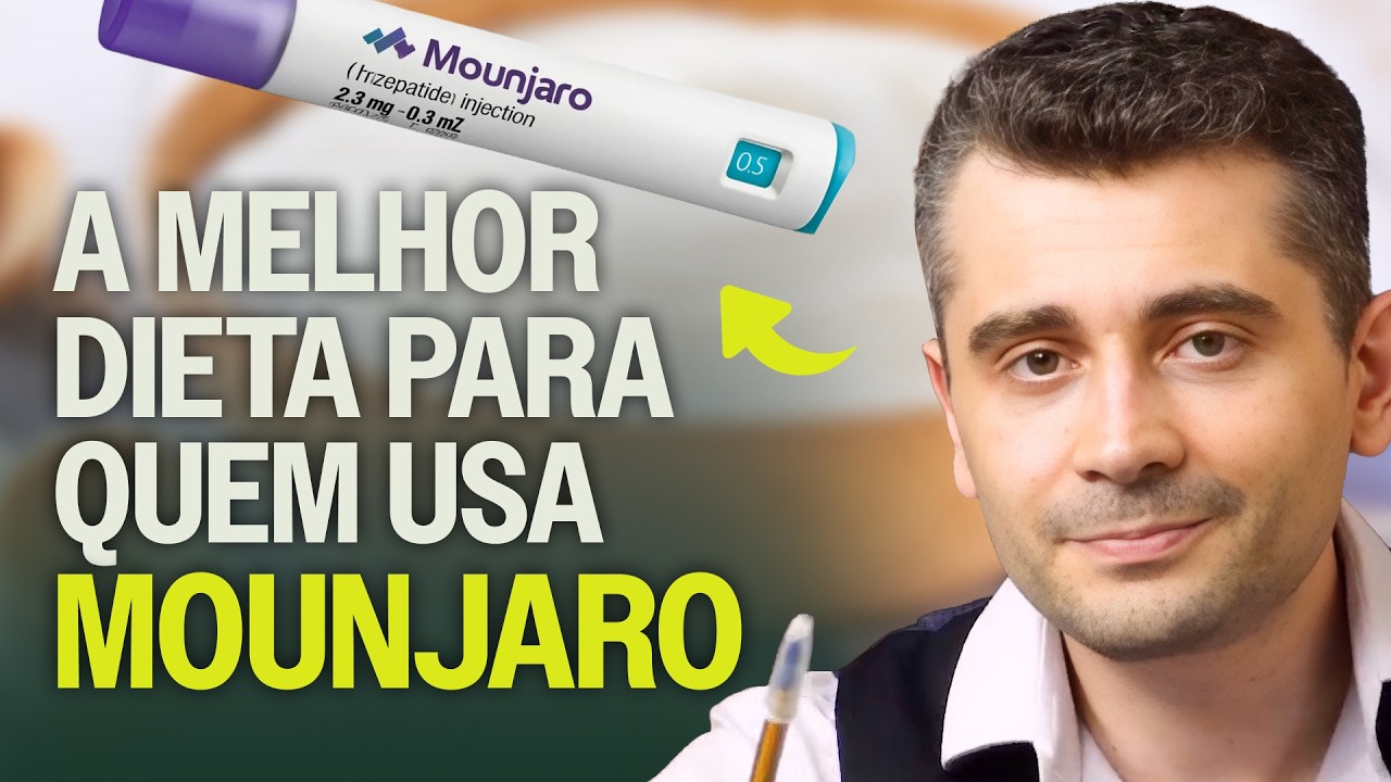 A MELHOR dieta para quem usa Mounjaro! Para EMAGRECER MAIS e ter MENOS efeito COLATERAL.