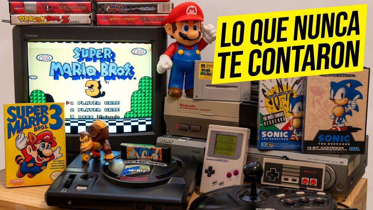 SEGA y NINTENDO 3 I Genesis Mega Drive Super Mario el GameBoy y Sonic