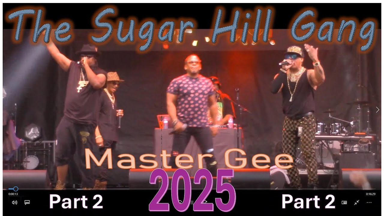 Live at Festival of Friends, Sugarhill Gang, with Master Gee blow up the stage at Gage Park Hamilton