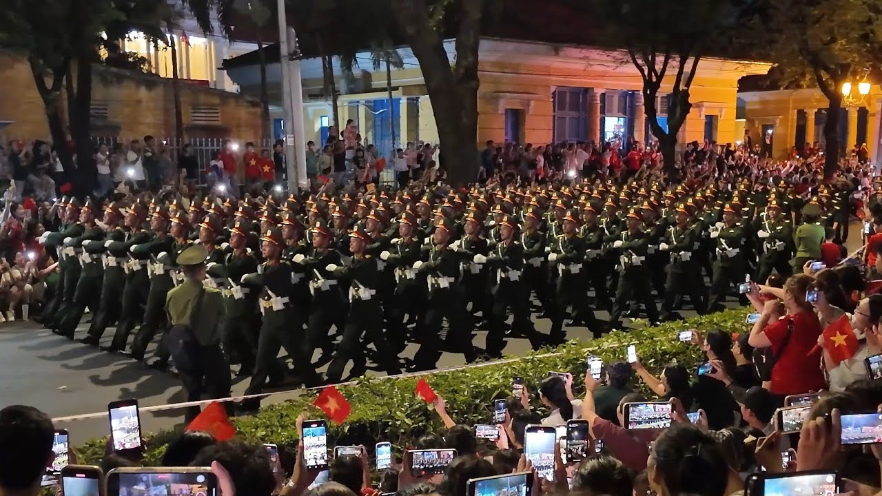 Vietnam 50th Reunification Day Military Parade Rehearsal 2025