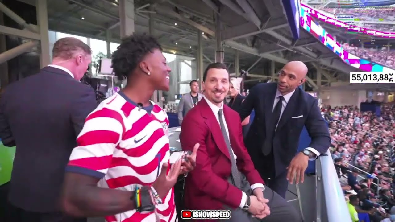 iShowSpeed Meets Zlatan Ibrahimović & Thierry Henry 😭🔥