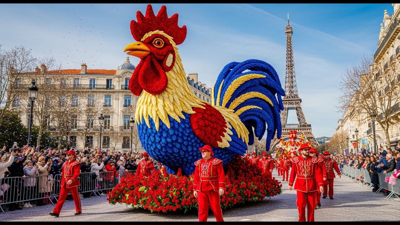France Carnival Nice 2026 (4K) | Giant Flower Floats, Grand Parade & Massive Crowds