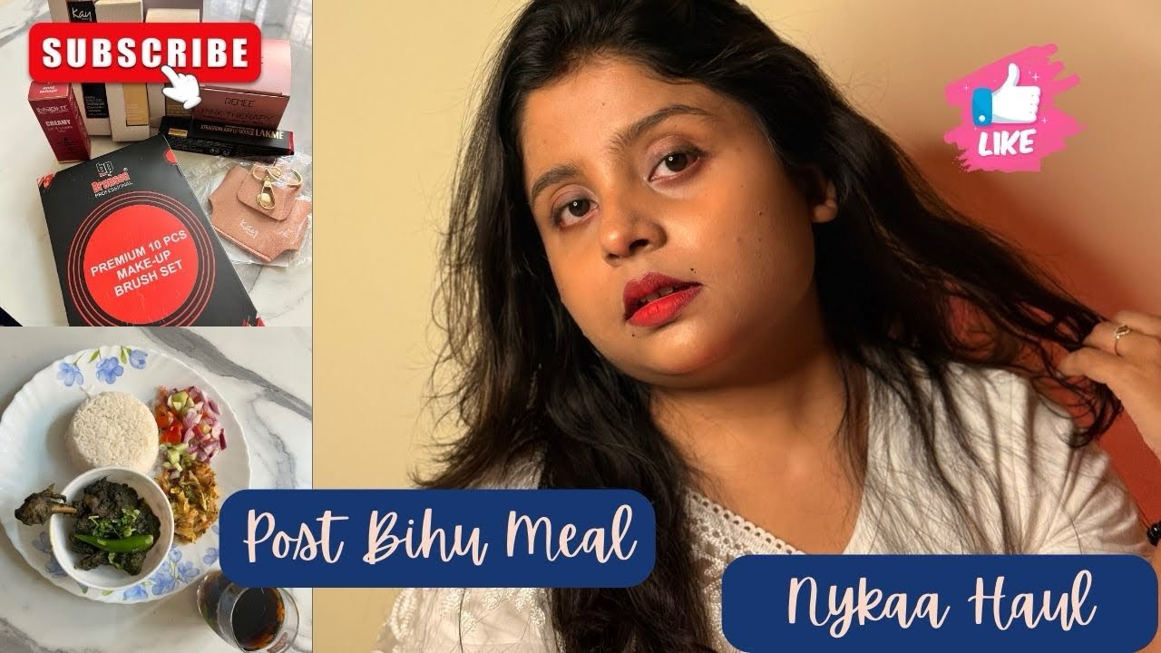 🔥#4 Bihu Meal, Nykaa Haul, Dance #lifestylechannel #lifestylevlog #bengalivlog 