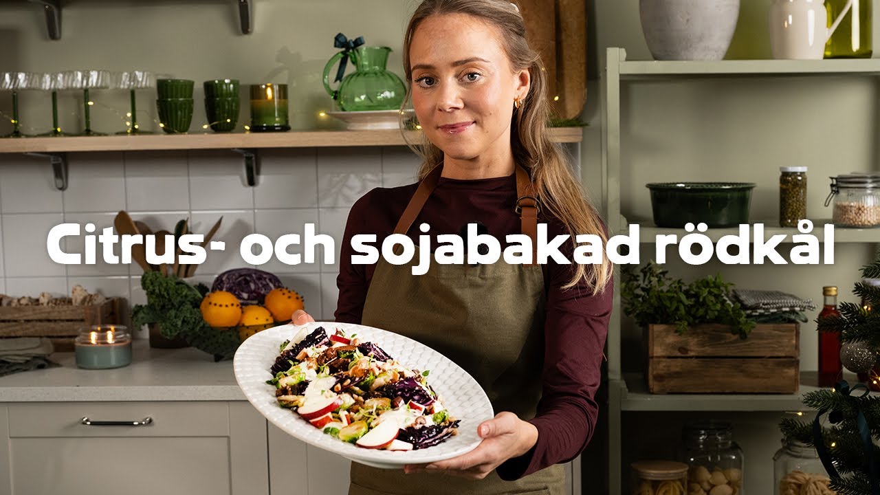 Citrus- och sojabakad rödkål med god topping