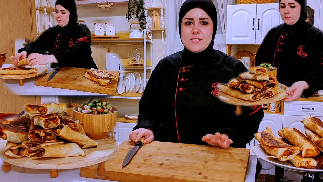 ‏شاورما صاج بس بدون لحم ودجاج هاي شلون ايه وأطيب منهن اثنين وخبز الصاج مو الغالي أرخص ما يكون سلطة