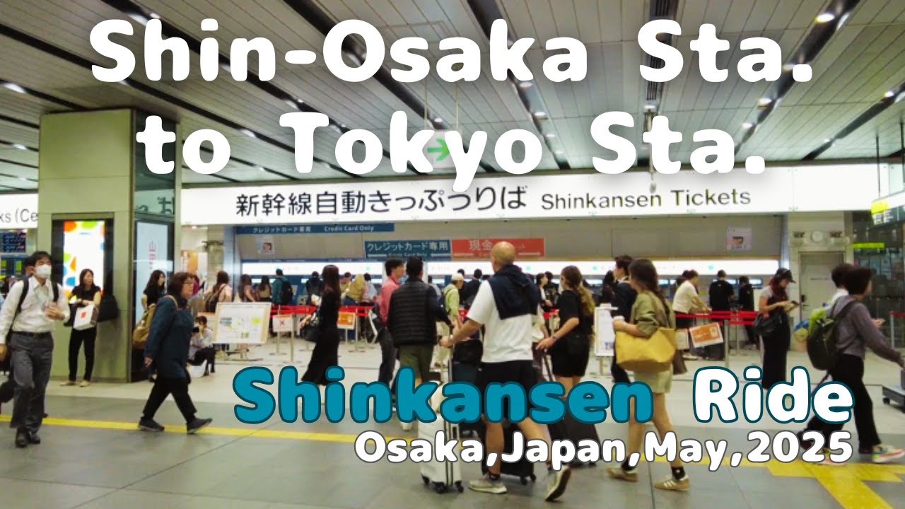 Shinkansen Ride: Shin-Osaka to Tokyo Station . ( Osaka, Japan . May 2025 )