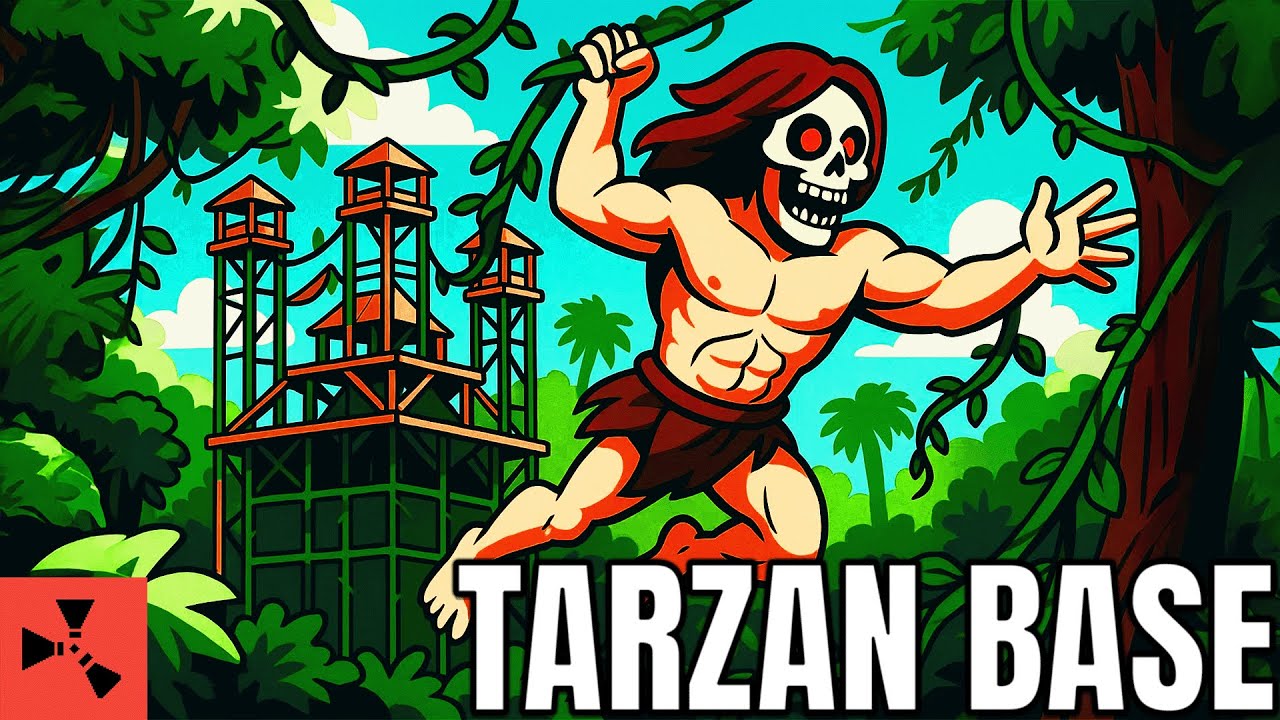 ORMANIN İÇİNDE GİZLİ TARETLİ TARZAN BASE YAPTIK ! #rust