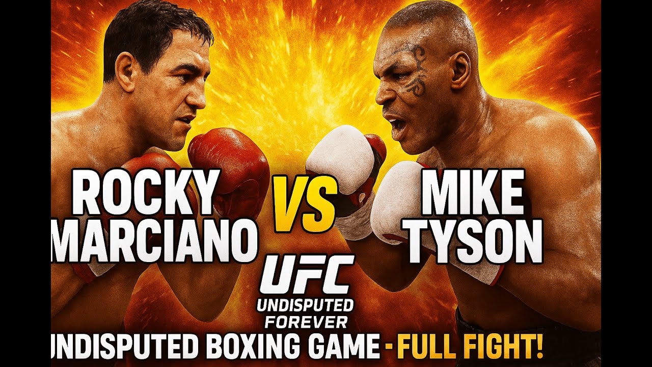 Rocky Marciano VS Mike Tyson - Undisputed Boxing Game - Full Fight!