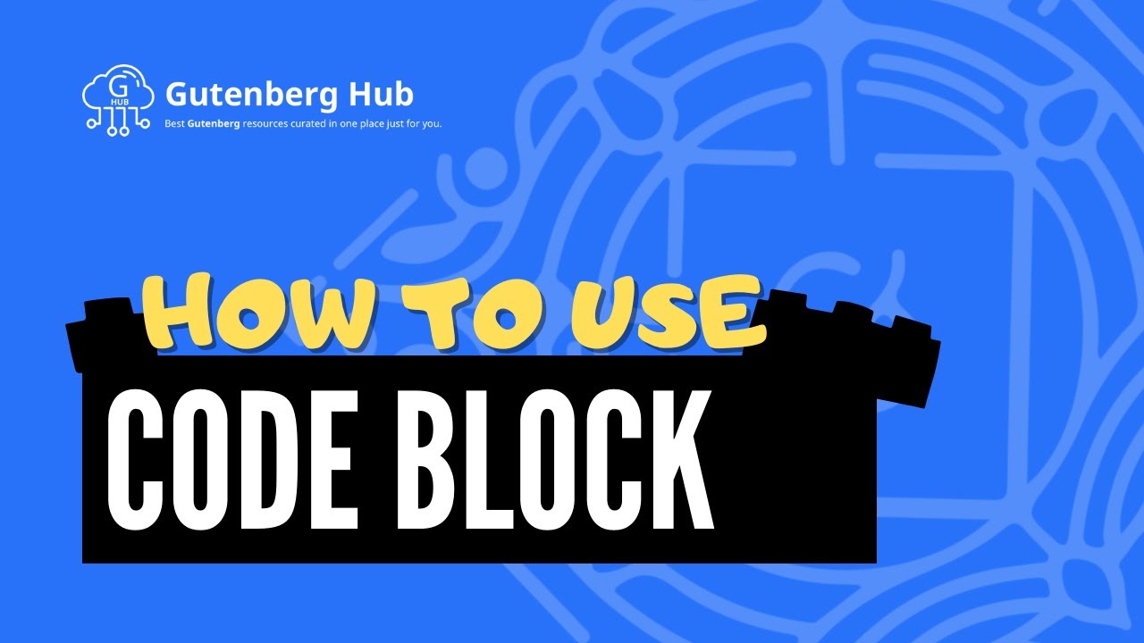 Gutenberg Code Block - Ultimate Guide - WordPress Block Editor