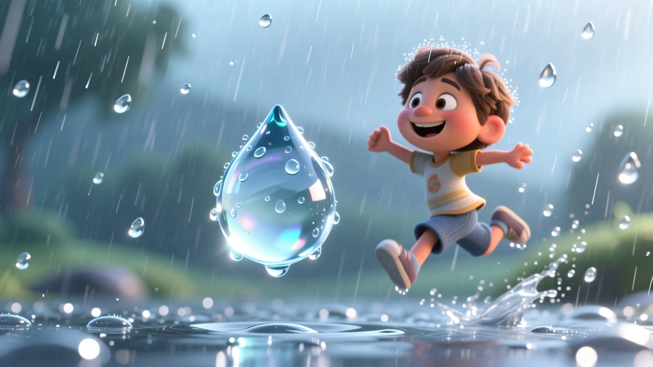 My Little Raindrop Friend 💧🌦  Fun Kids Learning Video  Preschool Educational Adventure