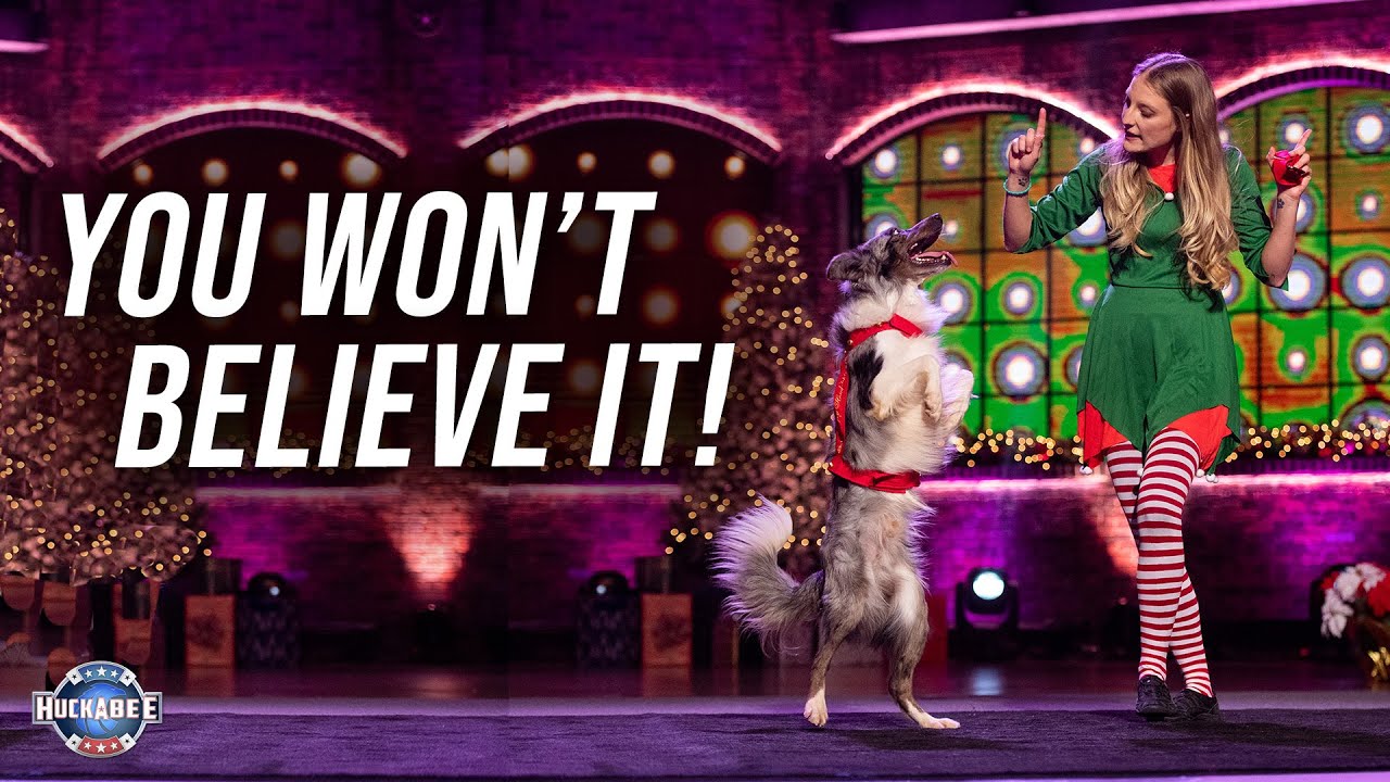 INCREDIBLE Acrobatic Dogs! Sara Carson & The Super Collies | Jukebox | Huckabee