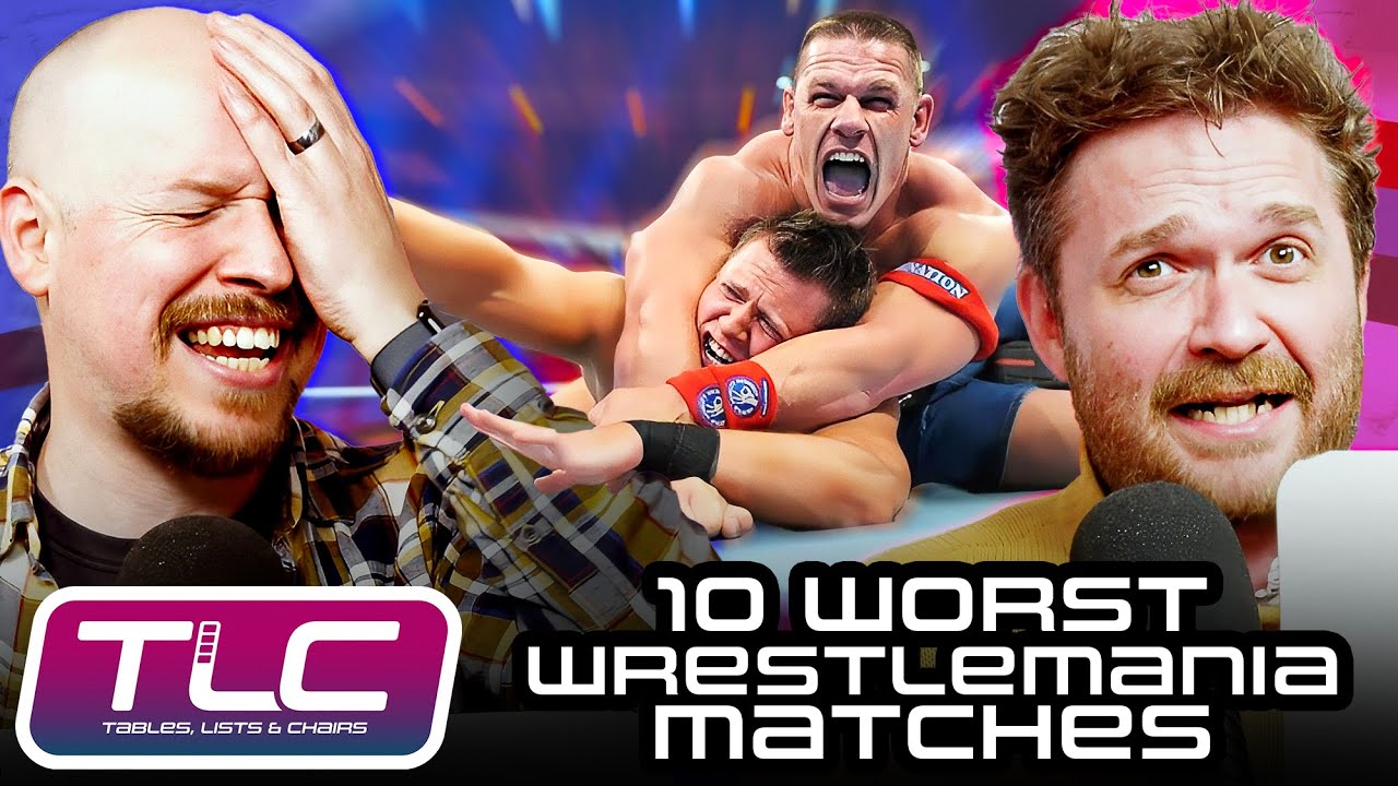 10 ХУДШИХ матчей WWE WrestleMania | Таблицы, списки и стулья
