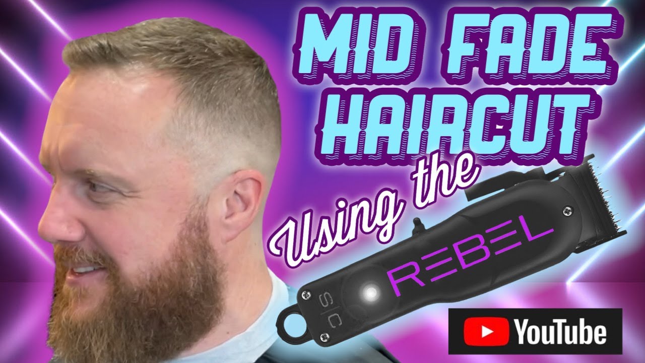 A MID FADE TUTORIAL HAIRCUT USING THE GAMMA+ STYLECRAFT REBEL HAIR CLIPPER