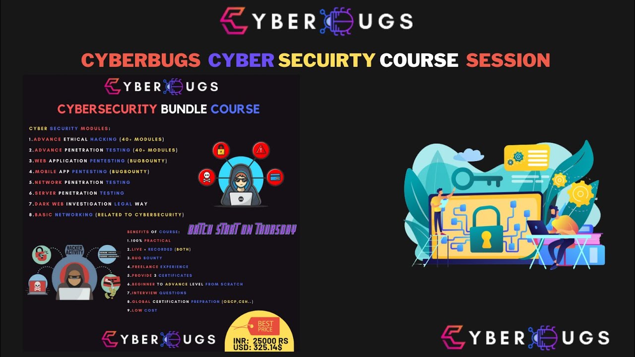 cyberbug cyber security course | penetration testing | ethical hacking | cyberbugs | In English