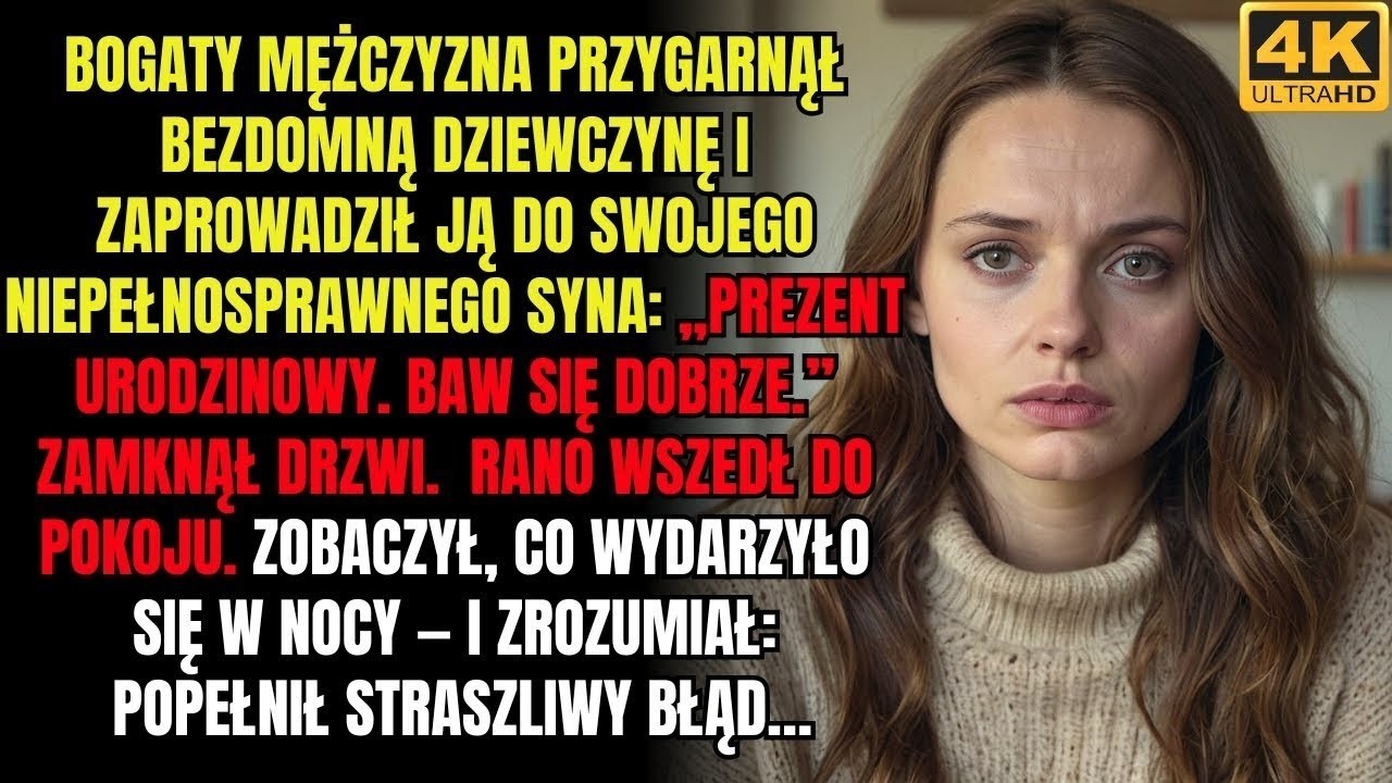 Bogacz oddał bezdomną dziewczynę niepełnosprawnemu synowi, żeby się „zabawiał”, a rano zobaczył,