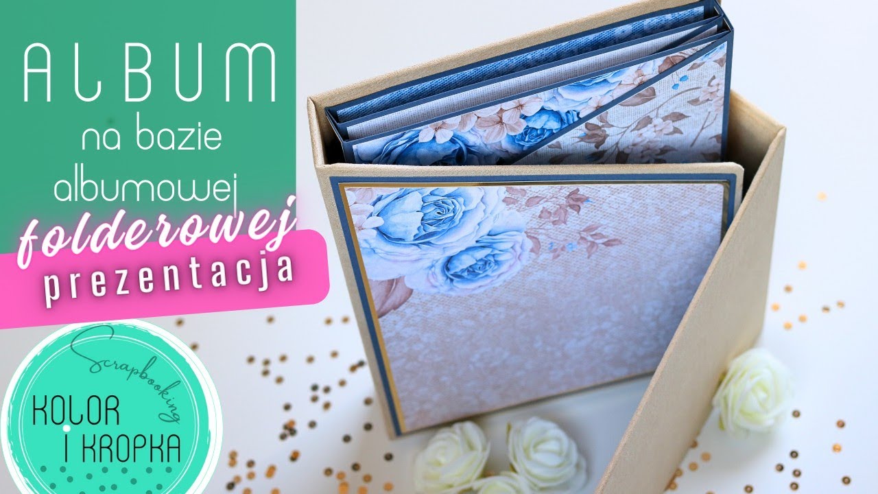 #fotoalbum na bazie albumowej FOLDEROWEJ🩷 #scrapalbum ze skosami #diy 