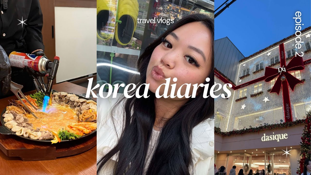 korea diaries ep.2 | what I eat in seoul, trying different foods, exploring seongsu & more