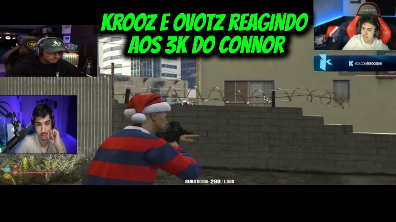 KROOZ E OVOTZ REAGINDO AOS 3K DO CONNOR