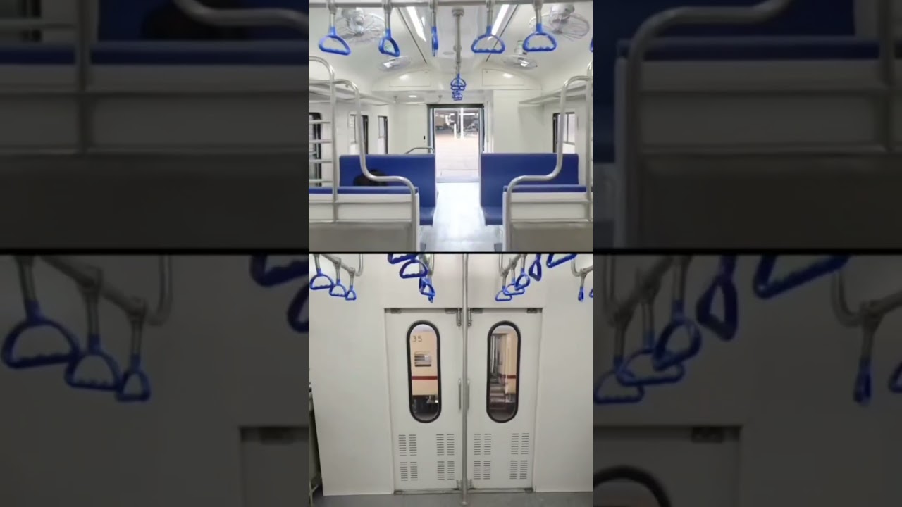 India's first Hydrogen Train's Interior