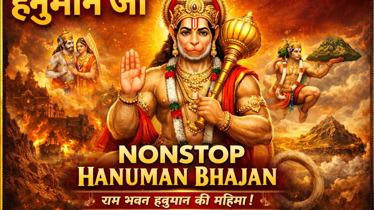 हनुमान जी भजन | Nonstop Hanuman Bhajan | Ram Bhakt Hanuman | Bajrangbali Bhakti Song