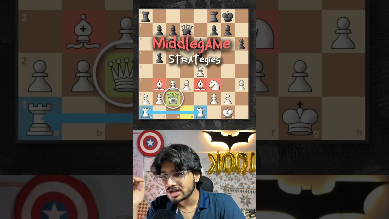 Best Chess Middlegame Strategies Only Grandmaster Know! #chesstricks #chesstraps #chesstactics