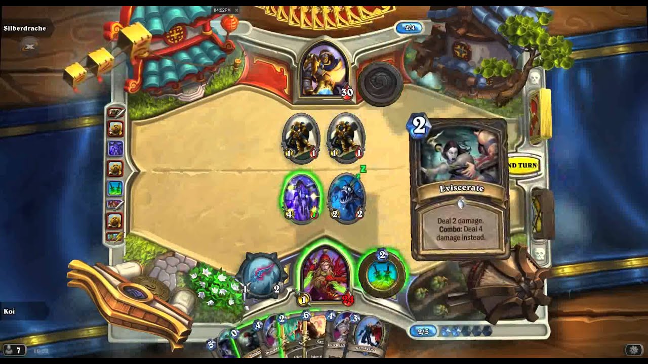 Hearthstone Hand Rogue Vs Paladin (Deck in description)