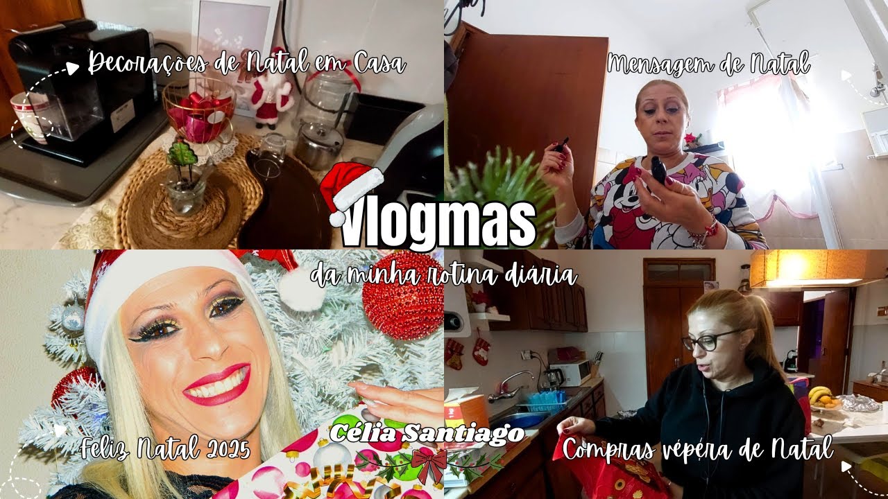 Compras para a Véspera de Natal | Decorações de Natal pela Casa | Mensagem de 🎄| Feliz natal