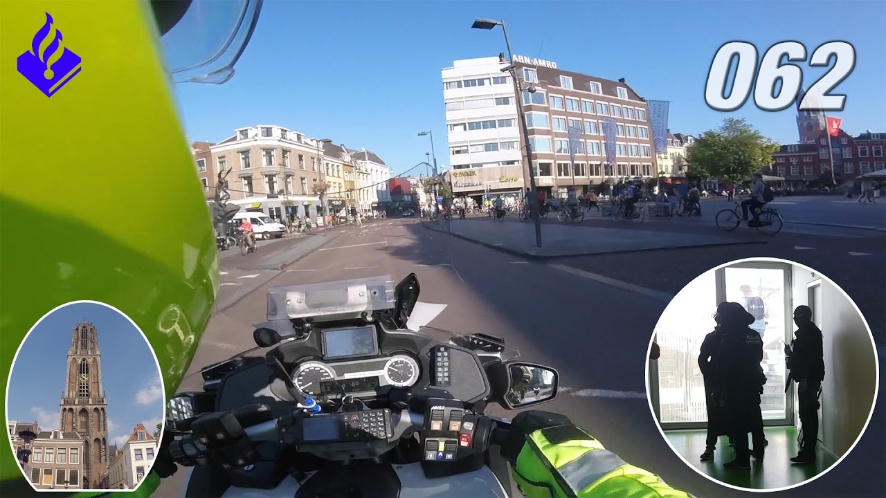 Politie Utrecht, dienst in de binnenstad. NR. 62.