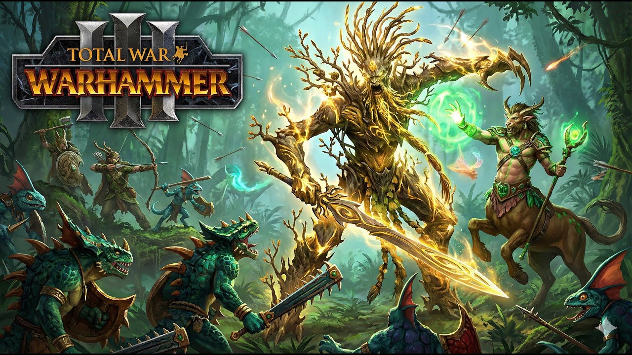 《Total War: Warhammer 3》杜爾蘇不朽神木流！若特無限補血讓領主開無雙 荒野遊俠+巡林客完美偷襲後排