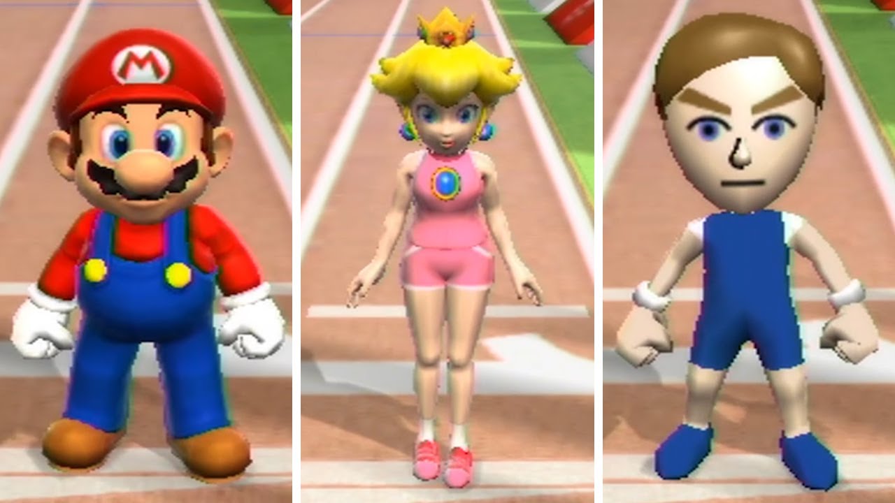 Mario & Sonic at the Olympic Games - All Characters 4x100m Relay Gameplay