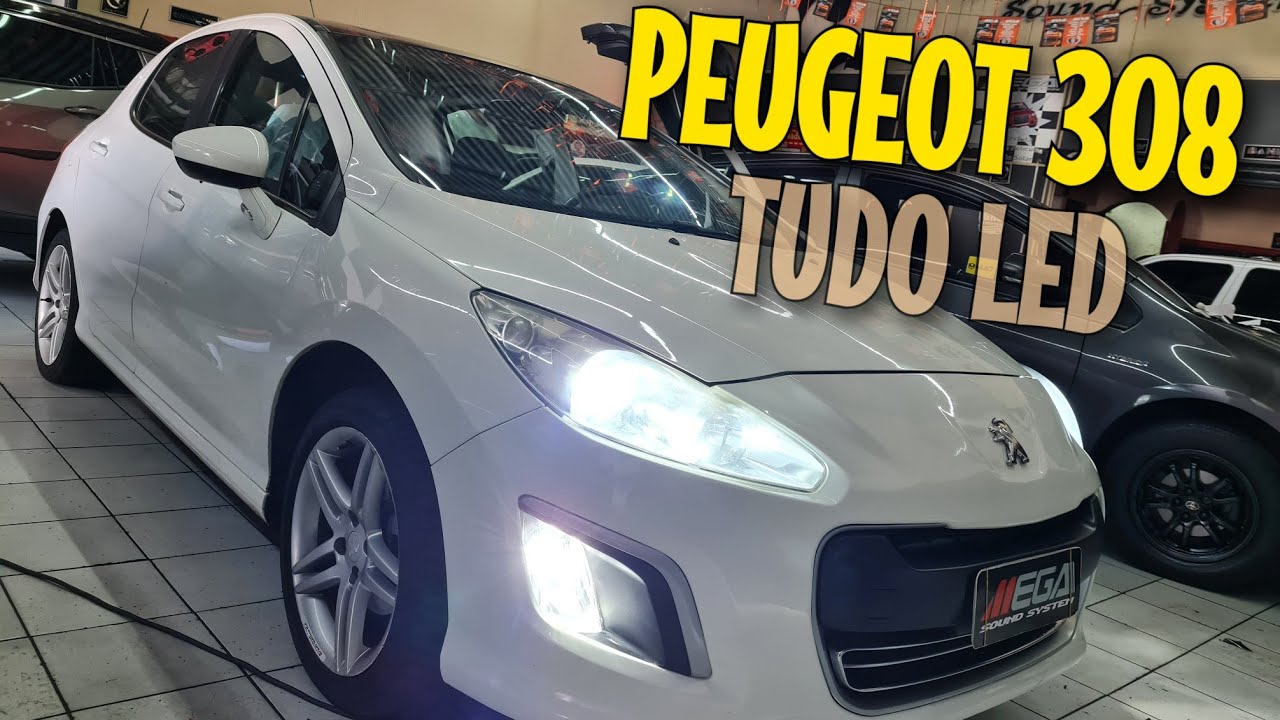 Peugeot 308 2015 Lâmpadas Ultra Led 6000k / 12000lumens