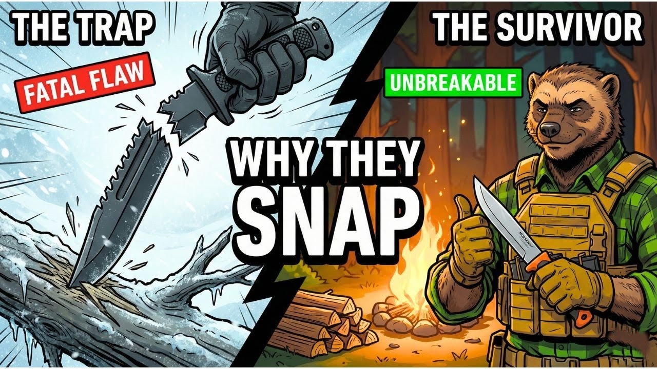 THE 'RAMBO' KNIFE TRAP: Why Serrated Blades Break (Tested)