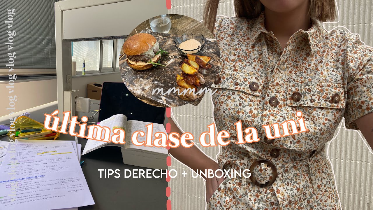 última clase de la uni + tips para subrayar en Derecho + unboxing | vlog día conmigo (AD)
