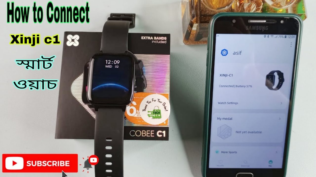 How to Connect XINJI C1 Smart Watch 2023 || Future Tech Bangladesh || Tech Den