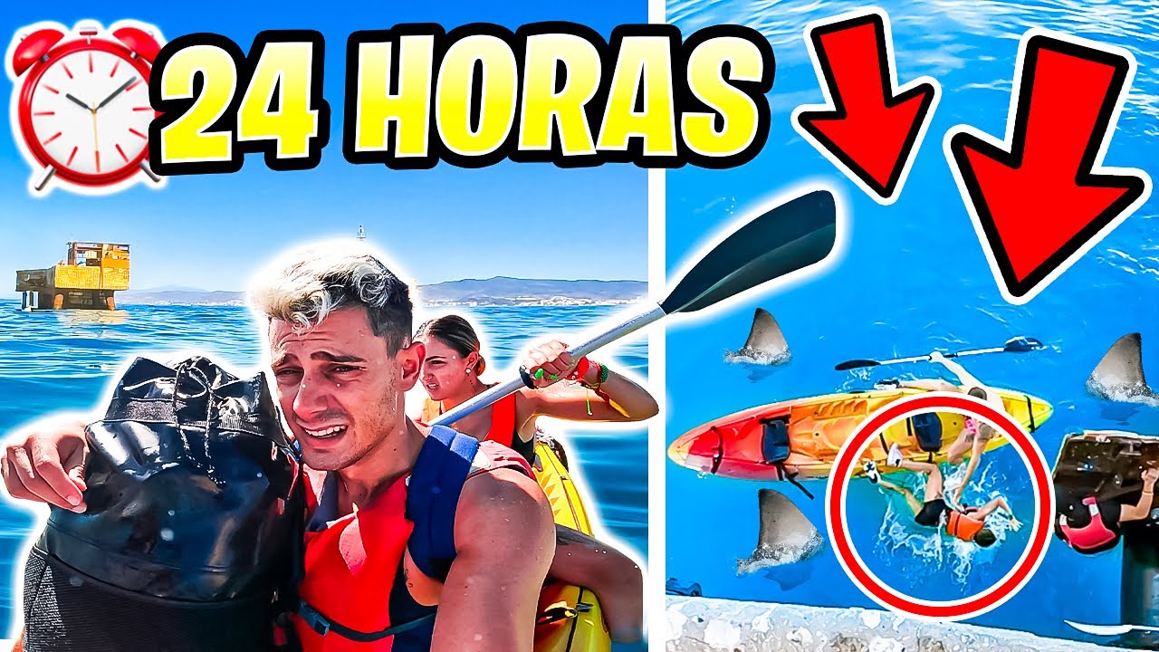 24 HORAS en MITAD del MAR⚠️ *ACCIDENTE de la NOVIA muy PELIGROSO* (PARTE 1)