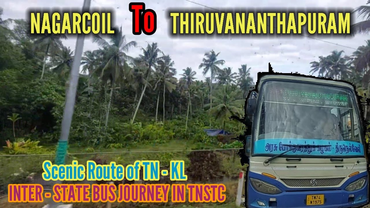 🚍 TNSTC Bus Travel Vlog Nagarcoil to Trivandrum (Tamil Nadu to Kerala Bus Journey) Travel Advisor