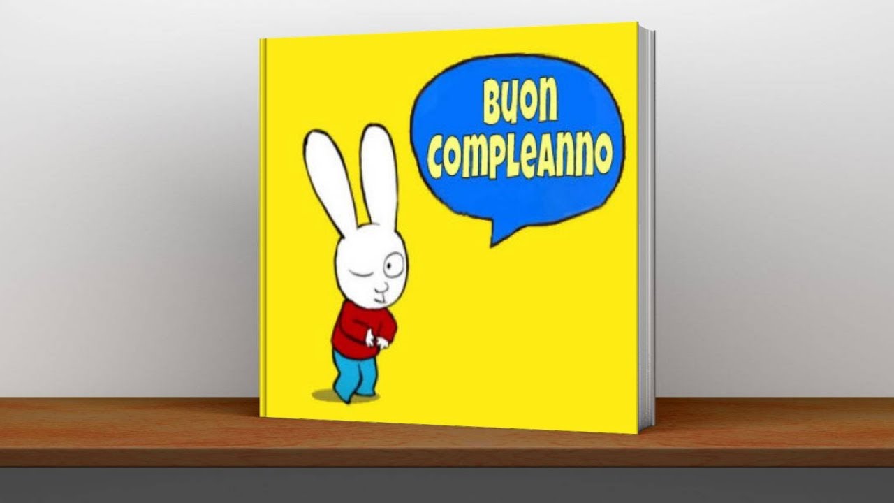Buon compleanno! 🎂 Dal cartone animato di Simone Coniglio in italiano e i libri di Caccapupú