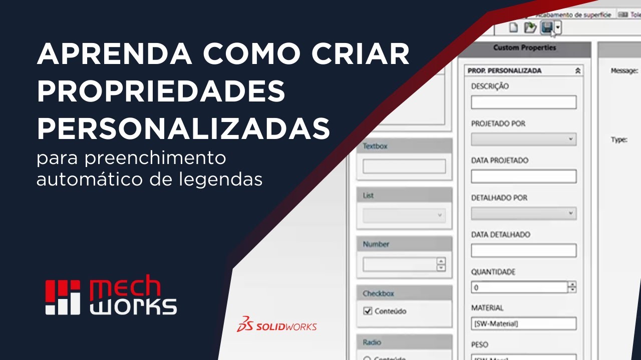 Aprenda como criar propriedades personalizadas para preenchimento automático de legendas