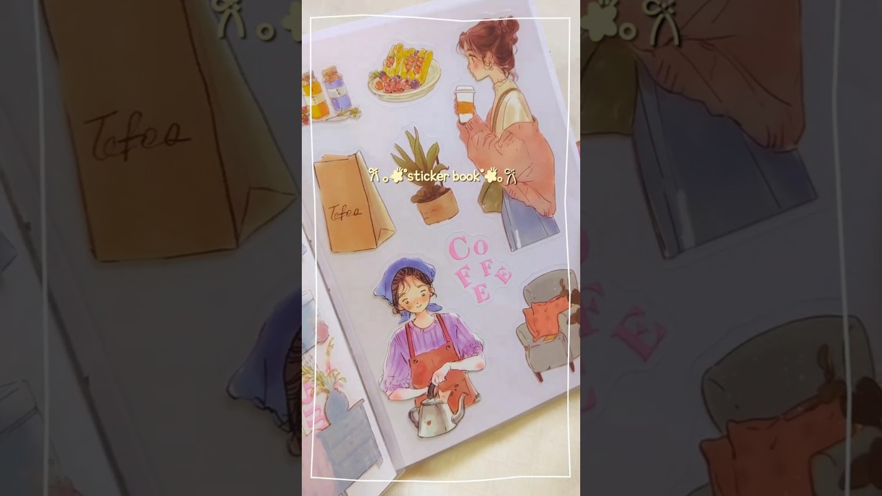 *⁠.⁠✧Cutest sticker book ever! 🧸✨ #unboxing #shorts